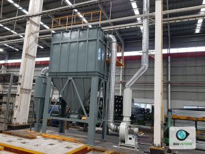 Hệ thống hút bụi cho Nhà Máy Ống Thép Bắc Việt